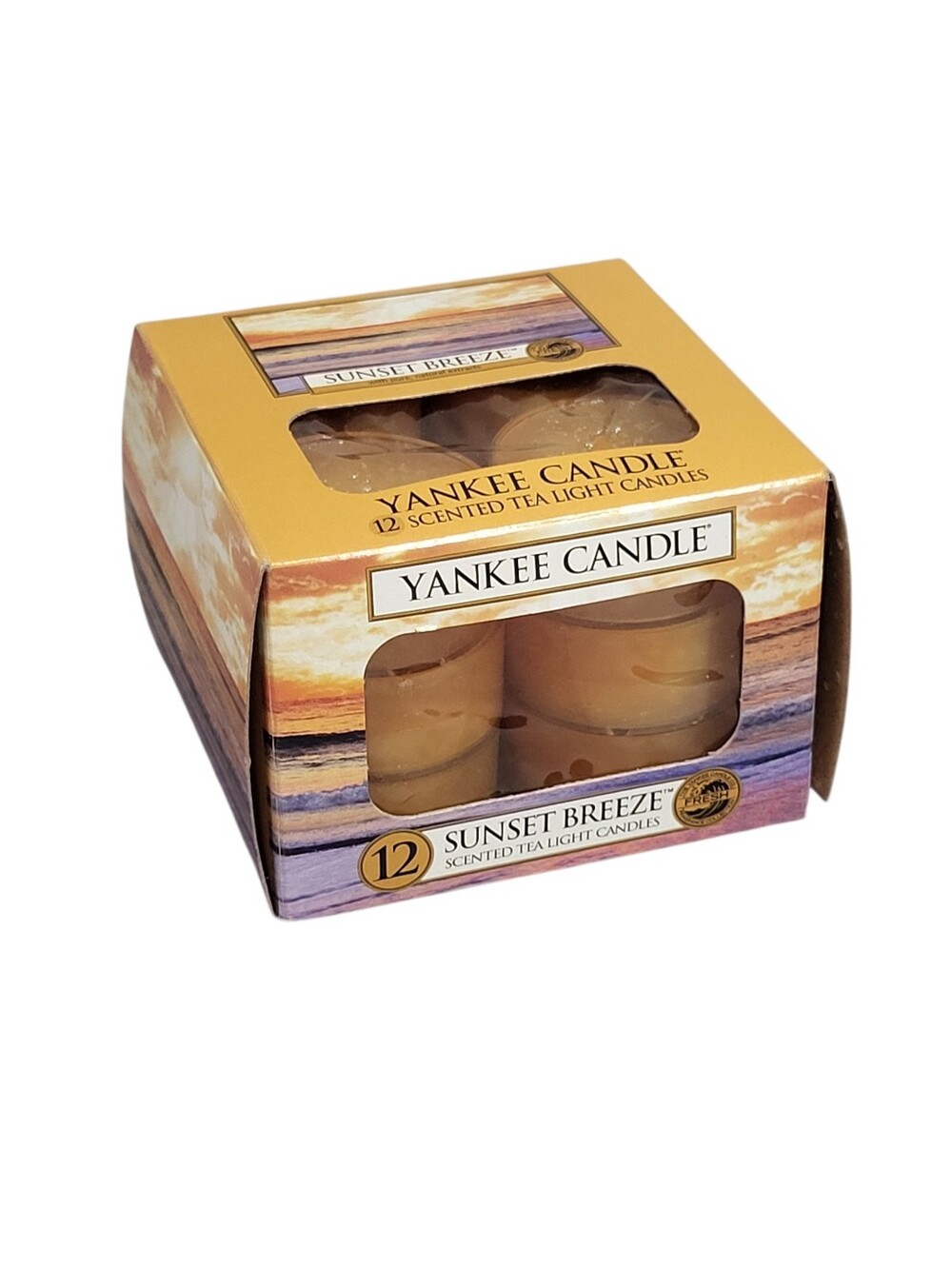 Yankee Candle Sunset Breeze Tealight Tea Light 12 Count New Retired Housewarming